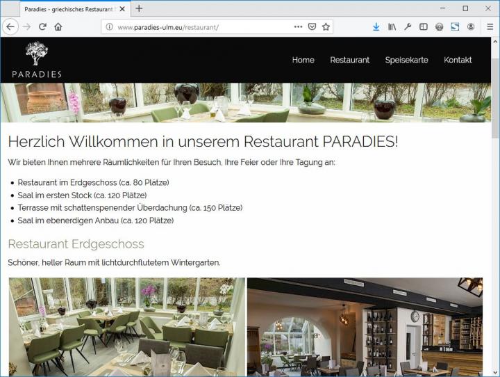 Restaurant Paradies Ulm